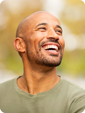 Professional smiling outdoors